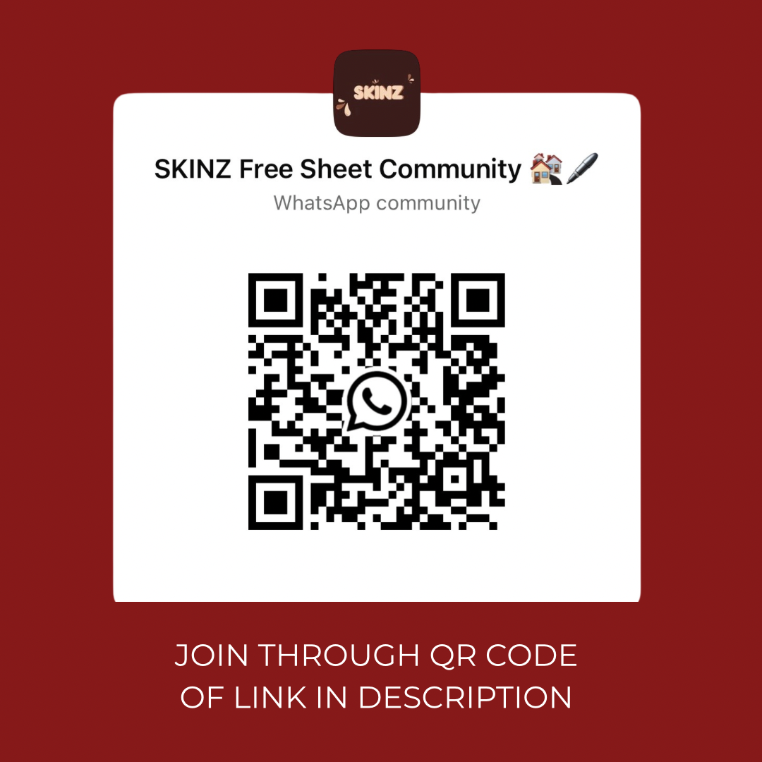 FREE SHEET | Enter The SKINZ Competition $200 | Link In Description