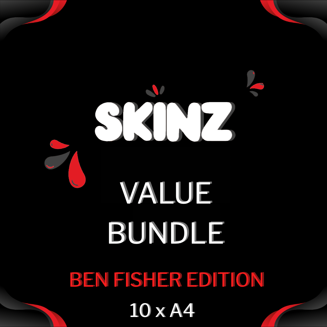 A4 - 8.27" x 11.69" - Skinz™ x Ben Fisher - Pack of 10