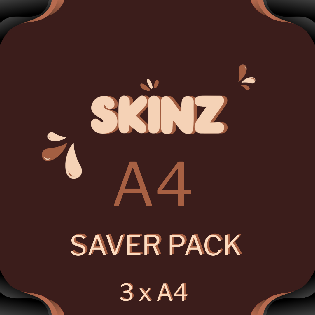 A4 - 8.27" x 11.69" - Skinz™ Saver Pack - Pack of 3